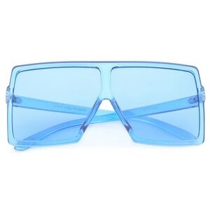 Oversized Blue Square Sunglasses